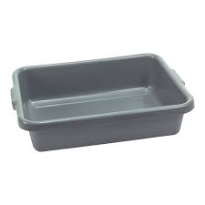 Bac à débarrasser + poignées - Gris 55x41xH13.5mm